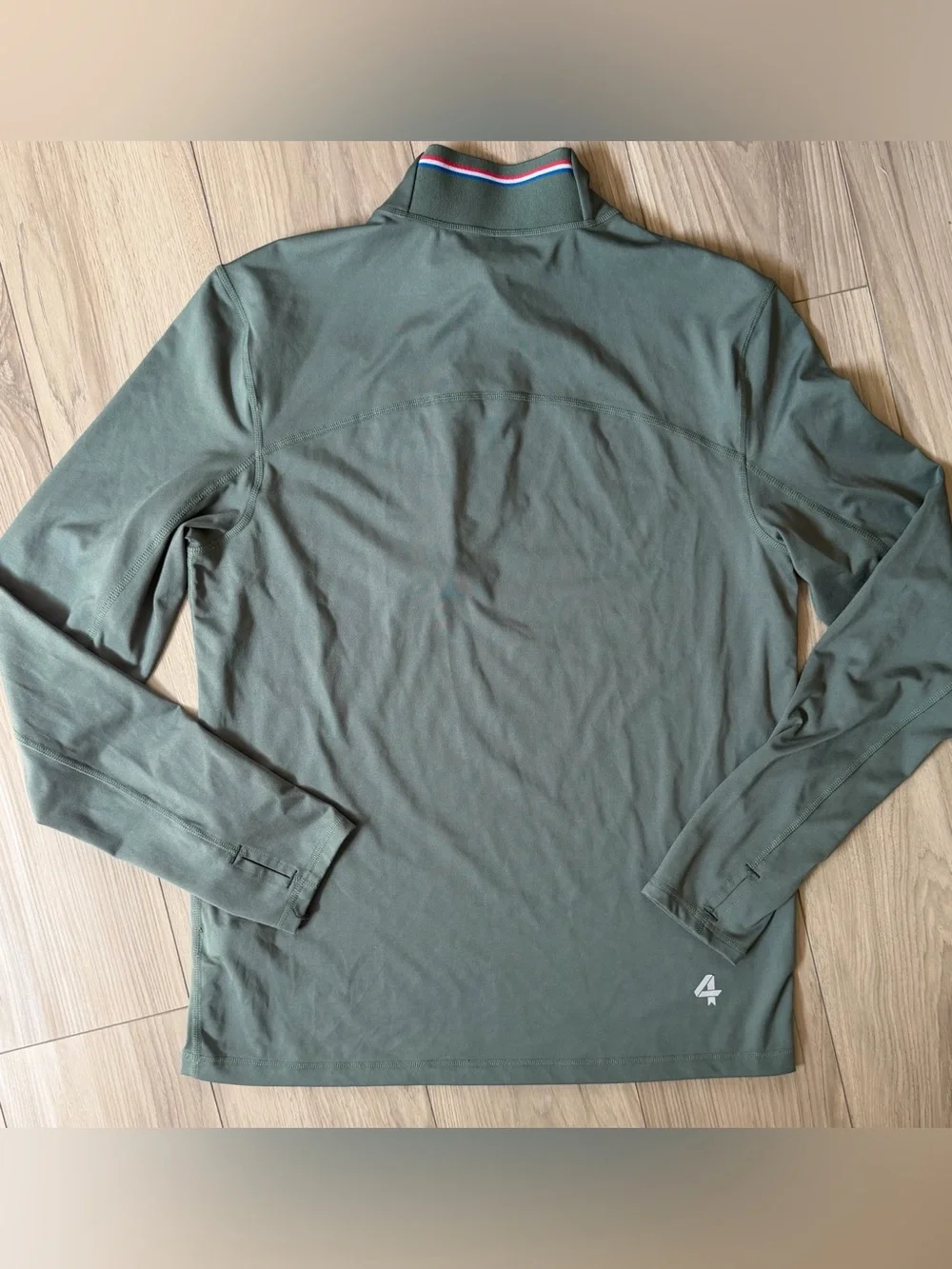 Four Laps Venture Men's Olive Green Quarter-Zip Pullover Sz S